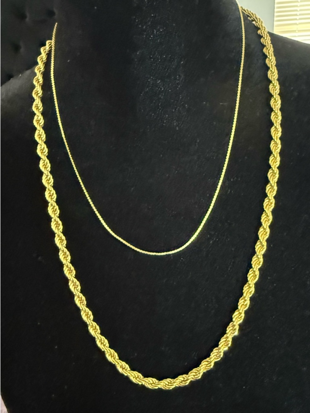 Vintage Monet Chunky Gold Tone Thick Rope Chain Necklace Statement Classic 24” - Picture 2 of 7